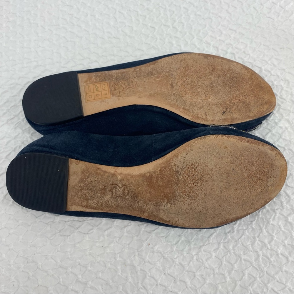Tory Burch Midnight Blue Ballet Flats Size 8 - Picture 5 of 5